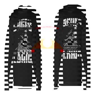 テンピンの笑い声を聞いてください-面白いボウラーとボウリング 長袖Tシャツ - Kawaiitshirt