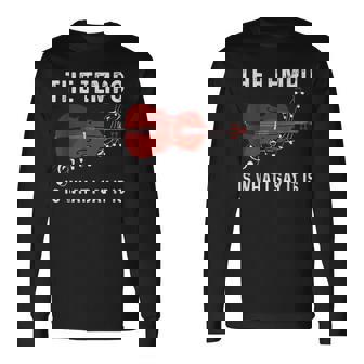 テンポは私が言うとおり 長袖Tシャツ - Kawaiitshirt