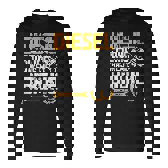 ディーゼルの煙で骨が折れる 長袖Tシャツ - Kawaiitshirt