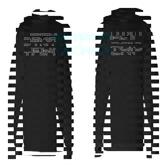 デトロイトテクノシャツ Edm Rave Djウェア デトロイトハウス 長袖Tシャツ - Kawaiitshirt