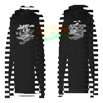 トイプードル 犬 麻雀 面白いtシャツ 文字入り メンズ おもしろ 面白い 服 おもしろグッズ ネタ 雀士 長袖Tシャツ - Kawaiitshirt