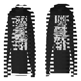 トラッカー 18輪トラック イェーピンク 長袖Tシャツ - Kawaiitshirt