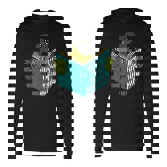 トレイン・ユア・ヒューマン I ブック・パロット I セネガルオウム 長袖Tシャツ - Kawaiitshirt