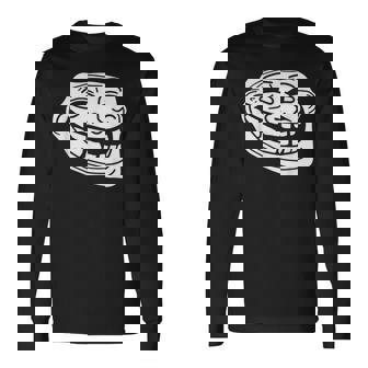 トロール フェイス ミーム ファニー ダンク ミーム トロールフェイス 長袖Tシャツ - Kawaiitshirt