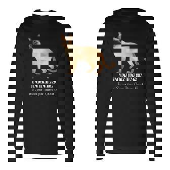 トンキニーズキャットは自分の良いペットデザインにはスマートすぎる 長袖Tシャツ - Kawaiitshirt