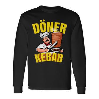ドネルケバブドネルケバブドネルケバブグリルドネルケバブドネルケバブ 長袖Tシャツ - Kawaiitshirt