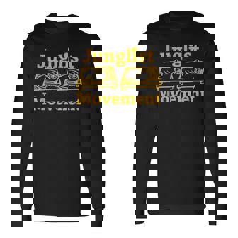 ドラムンベース レイバー ジャンクリスト ムーブメント Dj ターンテーブル アート デザイン 長袖Tシャツ - Kawaiitshirt