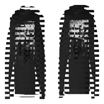 ドーベルマン・ピンシャー 黒と白の犬の恋人 長袖Tシャツ - Kawaiitshirt