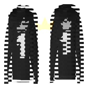 ナンバーワン 王冠 1年 1周年 長袖Tシャツ - Kawaiitshirt