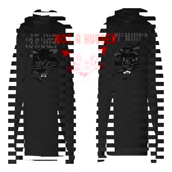 ハガーじゃない、かわいいシューという音がする黒猫 地獄の子猫 キティ 長袖Tシャツ - Kawaiitshirt