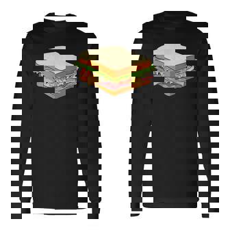 ハム&チーズサンドイッチ 長袖Tシャツ - Kawaiitshirt