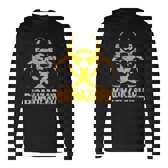 バイオハザード グランジスタイル アンティーク調 毒性 ビンテージ 長袖Tシャツ - Kawaiitshirt