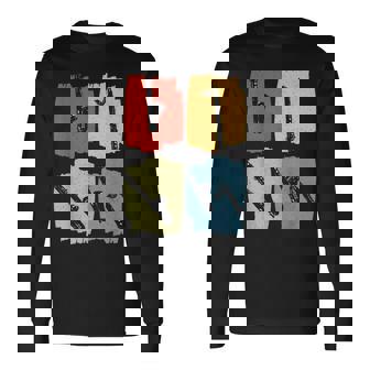 バス クラリネット レトロ 長袖Tシャツ - Kawaiitshirt