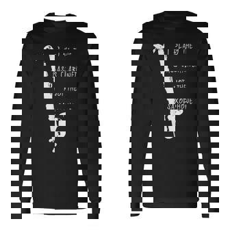 バスクラリネット 長袖Tシャツ - Kawaiitshirt