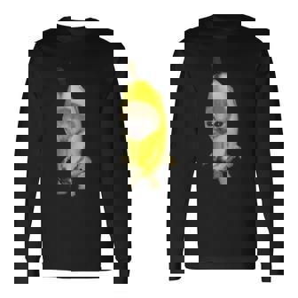 バナナキャット ファニーミーム 長袖Tシャツ - Kawaiitshirt