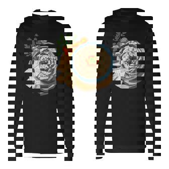 ババ・ガヌーシュ・ディップ 長袖Tシャツ - Kawaiitshirt