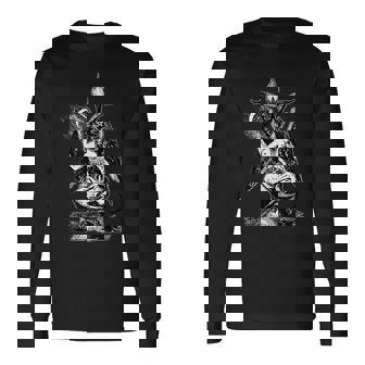 バフォメットの印章tシャツ ヤギの頭 長袖Tシャツ - Kawaiitshirt