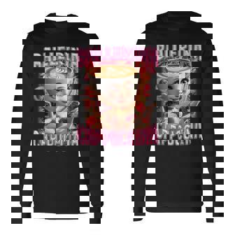 バレリーナ カプチーナ イタリアンブレイン 長袖Tシャツ - Kawaiitshirt