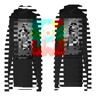 バーニーズマウンテンドッグ 犬 面白いtシャツ おもしろ イヌ メンズ 面白い グッズ かわいい 服 ネタ 長袖Tシャツ - Kawaiitshirt