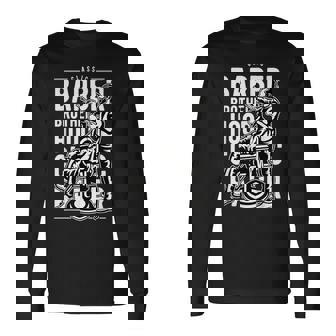 バーバーショップ メンズ バーバー ビアード 長袖Tシャツ - Kawaiitshirt