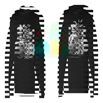 パイナップルボウリング 長袖Tシャツ - Kawaiitshirt