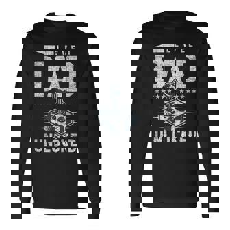 パパの誕生 新しいパパ ゲーム レベルパパのロック解除 長袖Tシャツ - Kawaiitshirt