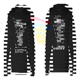 パラグアイ国旗 パラグアイのプライド 長袖Tシャツ - Kawaiitshirt