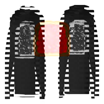 パン ジャムトースト グルテン 長袖Tシャツ - Kawaiitshirt