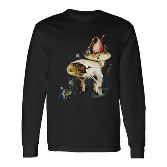 ヒエロニムス ボッシュ ディテール 地上の喜びの庭 長袖Tシャツ - Kawaiitshirt