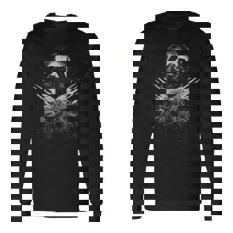 ヒップホップ Y2k Hip Hop ヴィンテージ ヒップスター レトロ エッジー ストリートウェア ナマケモノ 長袖Tシャツ - Kawaiitshirt