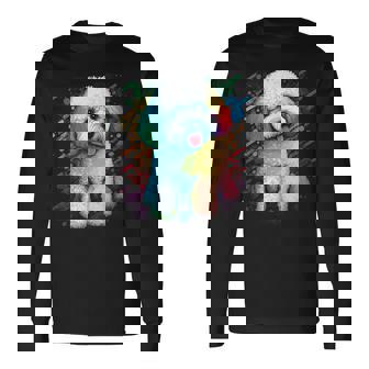 ビション・フリーゼ好きのかわいいビション・フリーゼの犬 長袖Tシャツ - Kawaiitshirt