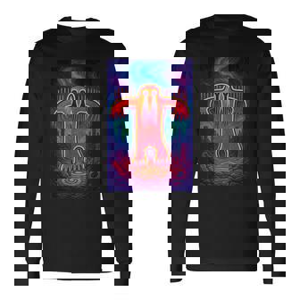 ビッグフット ペトログリフ – 古代サスカッチ洞窟アートデザイン 長袖Tシャツ - Kawaiitshirt