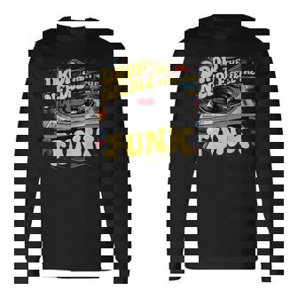 ビニールファンキー音楽愛好家 面白いファンクコスチューム 長袖Tシャツ - Kawaiitshirt