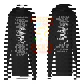 ピックルボール 猫 ミスショット ピクルス ザ・パドルプレイヤー 長袖Tシャツ - Kawaiitshirt