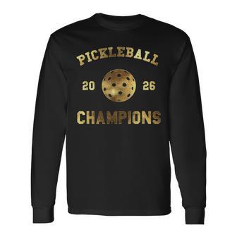 ピックルボールピクルボールチャンピオン 2026 長袖Tシャツ - Kawaiitshirt