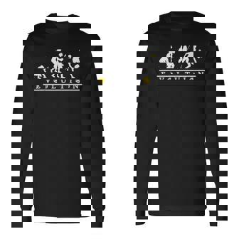 ピックルボール愛好家、面白い進化ピックルボール 長袖Tシャツ - Kawaiitshirt