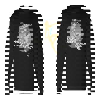 ピンナップガールww2「マイティエイツ」レトロヴィンテージ 長袖Tシャツ - Kawaiitshirt