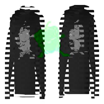 ピーマン ダビングベルペッパー 野菜 愛 ピーマン 長袖Tシャツ - Kawaiitshirt