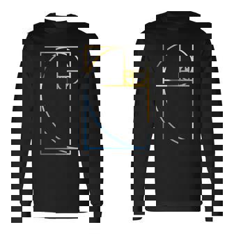 フィボナッチ黄金比幾何学数学tシャツ 長袖tシャツ 長袖Tシャツ - Kawaiitshirt