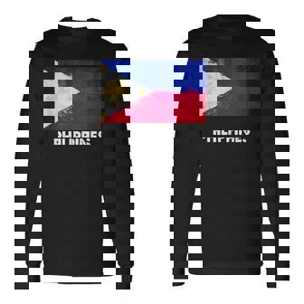フィリピン国旗tシャツ 長袖Tシャツ - Kawaiitshirt
