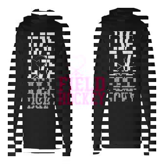 フィールドホッケー ライブ ラブ フィールドホッケー 長袖Tシャツ - Kawaiitshirt