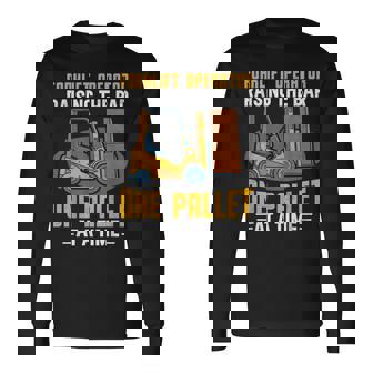 フォークリフト オペレーター レイジングバー パレット フォークリフトドライバー 長袖Tシャツ - Kawaiitshirt
