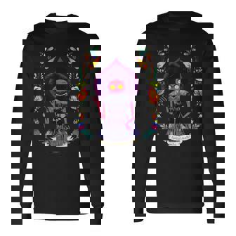 フラットウッドモンスター、レトロエイリアンブラクストン郡wv Cryptid 長袖Tシャツ - Kawaiitshirt