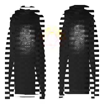 フリーメイソン ロッジ フリーメイソン マスターメイソン スクエア&コンパス エンブレム 長袖Tシャツ - Kawaiitshirt