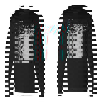 ベーパーウェーブ美的アニメ少女レトロ原宿aporwave 長袖Tシャツ - Kawaiitshirt