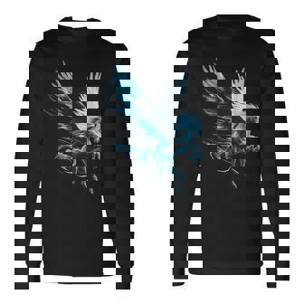 ペガサスユニコーンモチーフイラスト 長袖Tシャツ - Kawaiitshirt