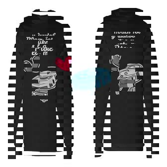 ペットのように ロボット掃除機 ロボット掃除機 長袖Tシャツ - Kawaiitshirt