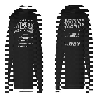 ペンシルバニア州サウスパークのヴィンテージアスレチックスポーツデザイン。 長袖Tシャツ - Kawaiitshirt