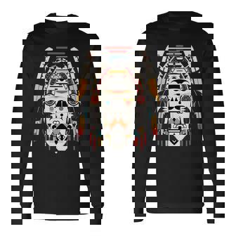 ホピ族アート シャーマン ネイティブ南西アメリカ インディアン スタイル 長袖tシャツ 長袖Tシャツ - Kawaiitshirt