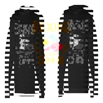 ボクシングは私の Dna にある フィリピン国旗のボクシング グローブ 長袖Tシャツ - Kawaiitshirt